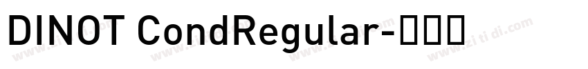 DINOT CondRegular字体转换